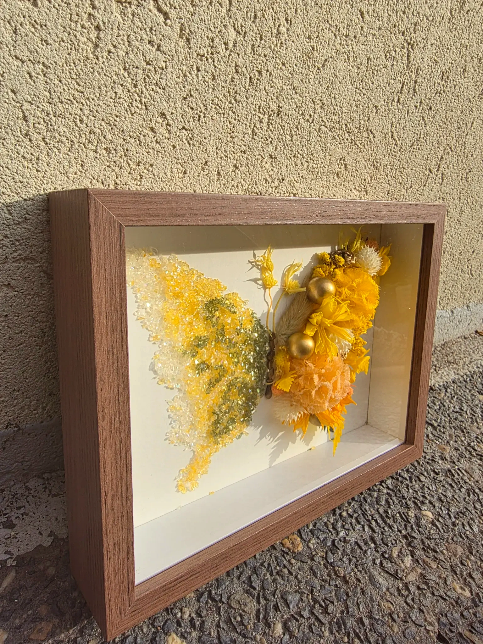 Golden Hour Butterfly — Crystal Frame DIY Kit view 2