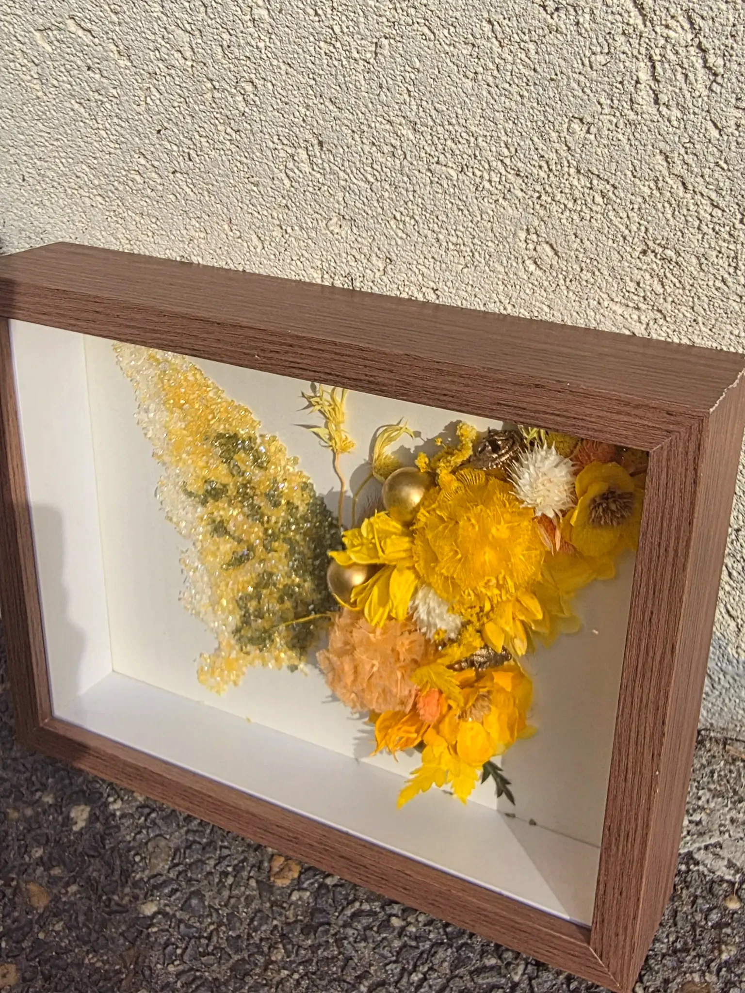 Golden Hour Butterfly — Crystal Frame DIY Kit view 3