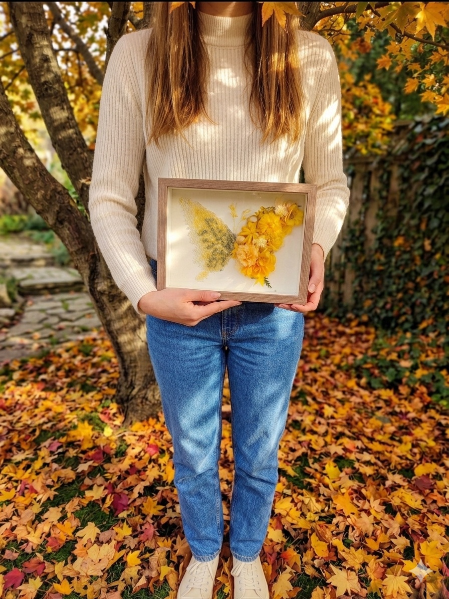 Golden Hour Butterfly — Crystal Frame DIY Kit view 10