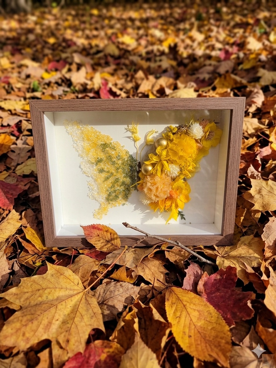Golden Hour Butterfly — Crystal Frame DIY Kit view 11
