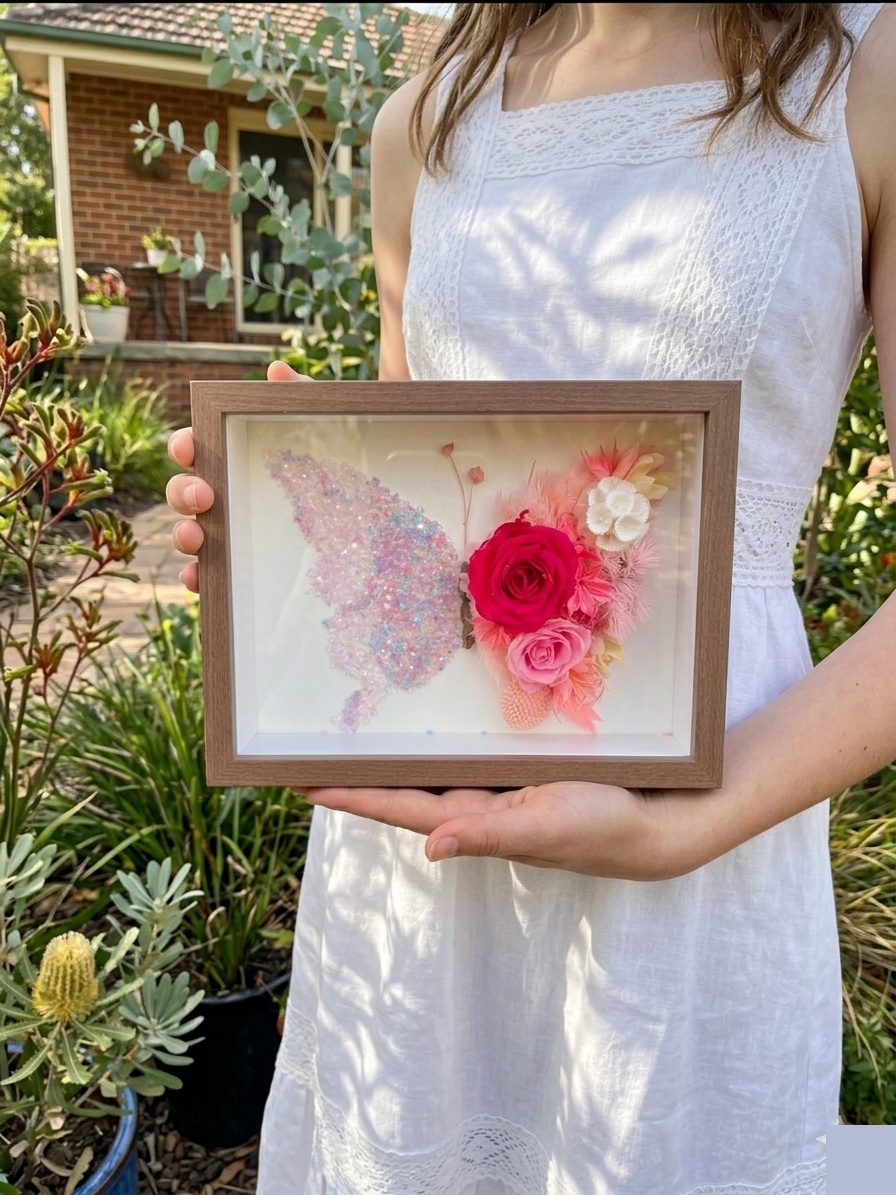 Raspberry Bloom Butterfly Frame Kit view 6