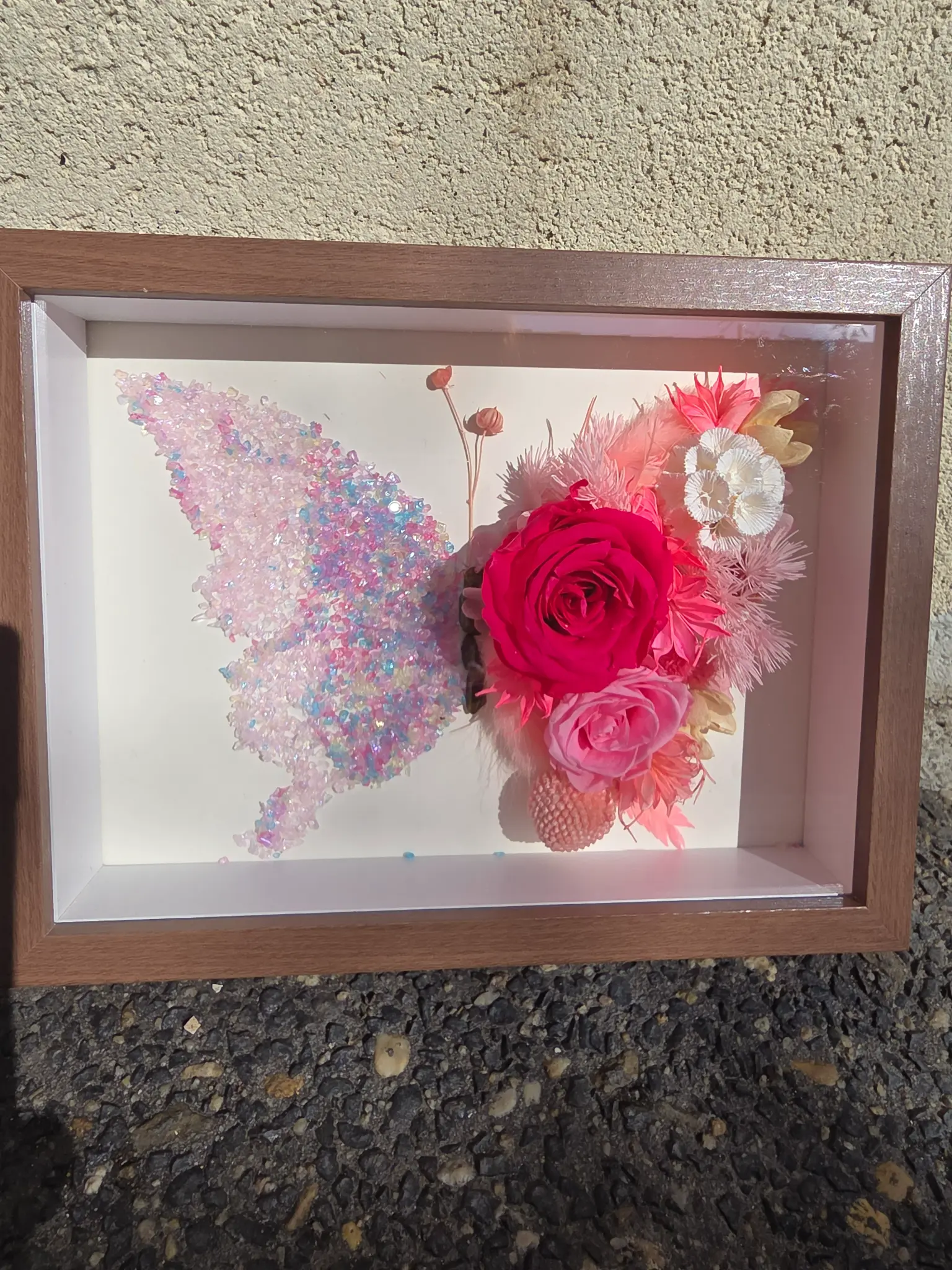 Raspberry Bloom Butterfly Frame Kit view 3